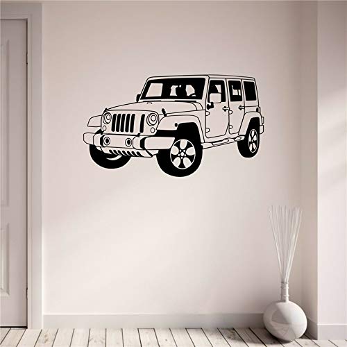 Modern 4-Door Off-Road SUV Wall Decal | Adventure Vehicle Vinyl Art (Copy) Marif Creation