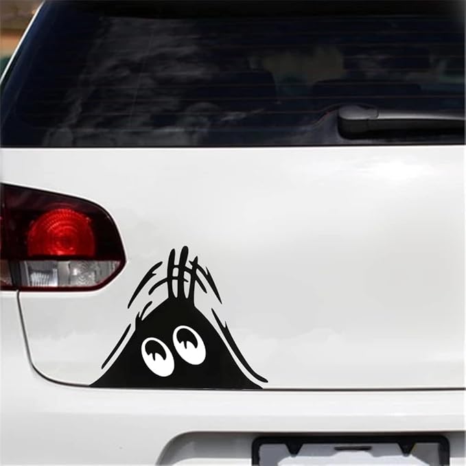 COCOKEN Scary Eyes Car Sticker – Peeking Monster Vinyl Decal