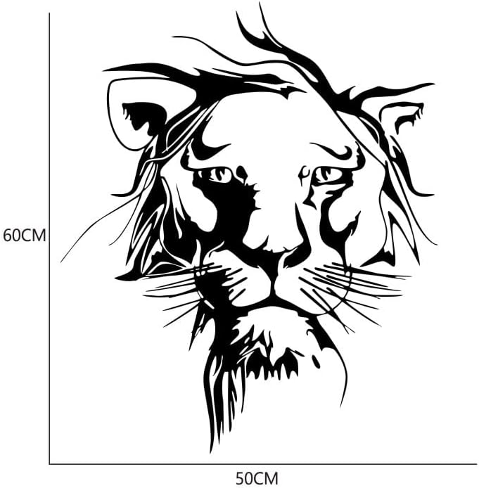 Fierce Lion Car Sticker – Body Side, Hood & Skirt Vinyl Decal