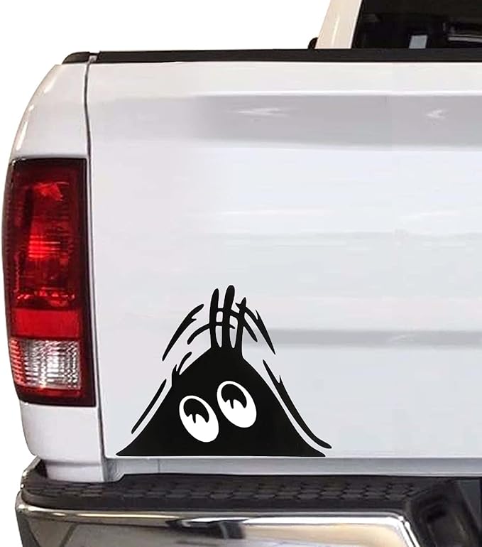 COCOKEN Scary Eyes Car Sticker – Peeking Monster Vinyl Decal