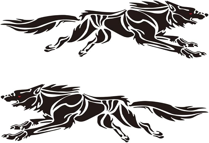 Wolf Graphic Car Hood Stickers Marif Creations