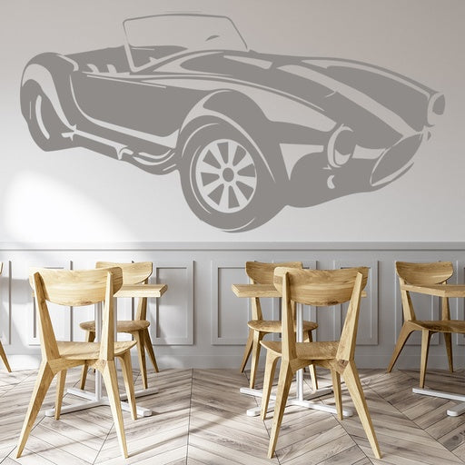 Classic Sports Car Vinyl Wall Decal | Vintage Roadster Art Marif Creation