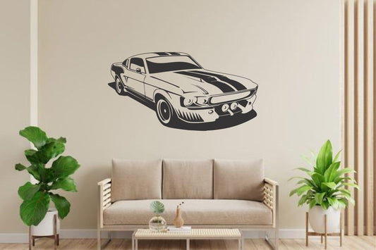 Iconic Ford Mustang Shelby GT500 Style Wall Decal | Classic American Muscle Car Art Marif Creation