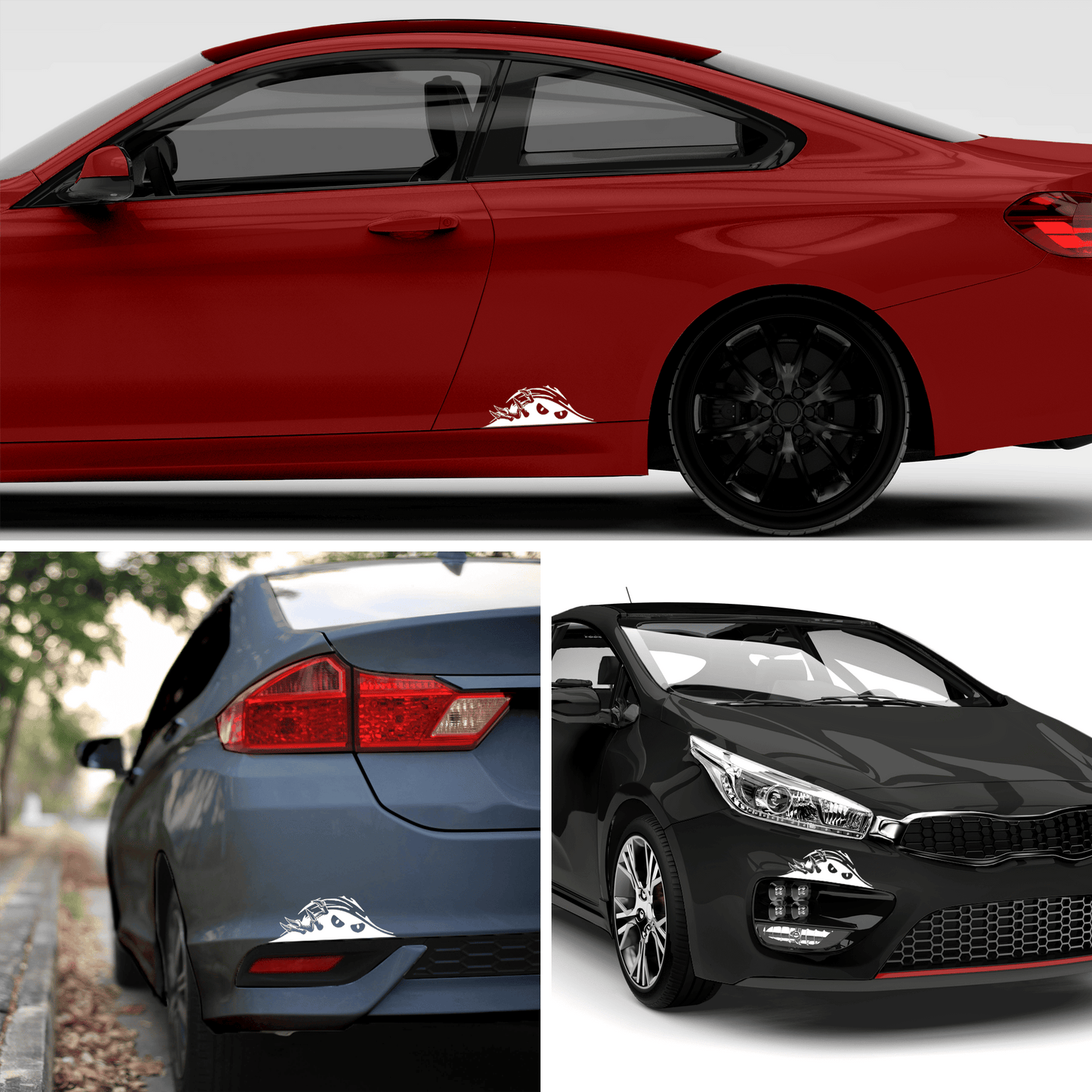 Peeking Monster™ Claws Decal – Funny & Unique Car Sticker Marif Creations