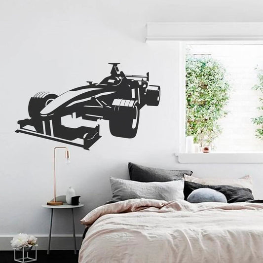 Dynamic F1 Racing Car Vinyl Wall Decal | Motorsport Art Marif Creation