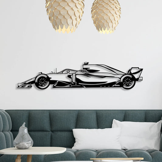 Formula 1 Racing Car Metal Wall Art | Modern Motorsport Decor Marif Creation