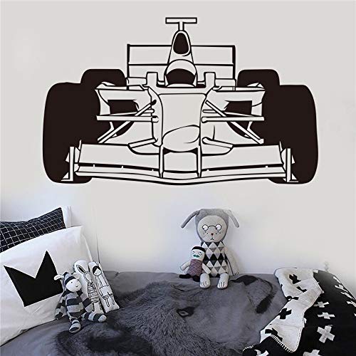 Dynamic Front View Formula 1 Race Car Wall Decal | F1 Motorsport Vinyl Art Marif Creation