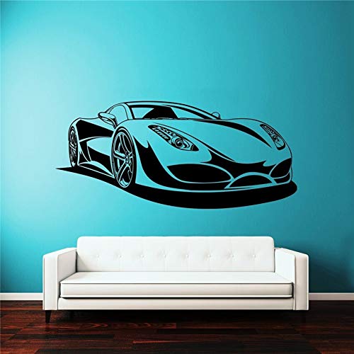 Sleek Luxury Sports Car Wall Decal | Dynamic Automotive Vinyl Art Marif Creation