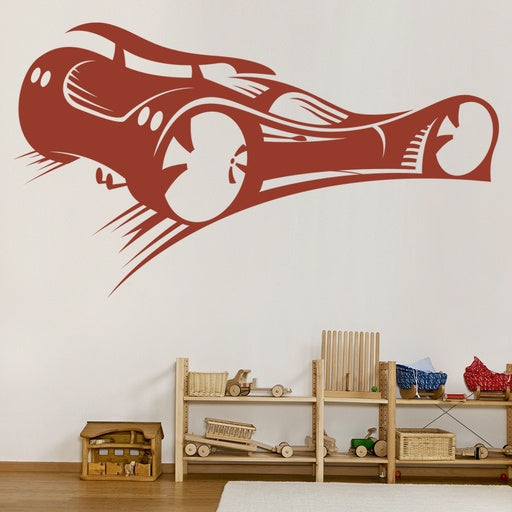 Dynamic Futuristic Race Car Wall Decal | Modern Speed Art for Kids Room Marif Creation