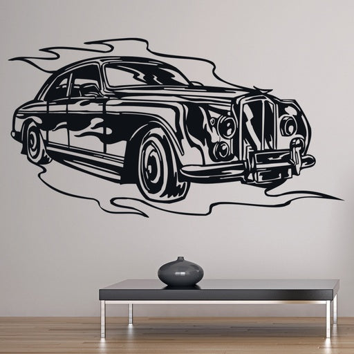 Vintage Luxury Car Wall Decal | Elegant Automotive Art Marif Creation