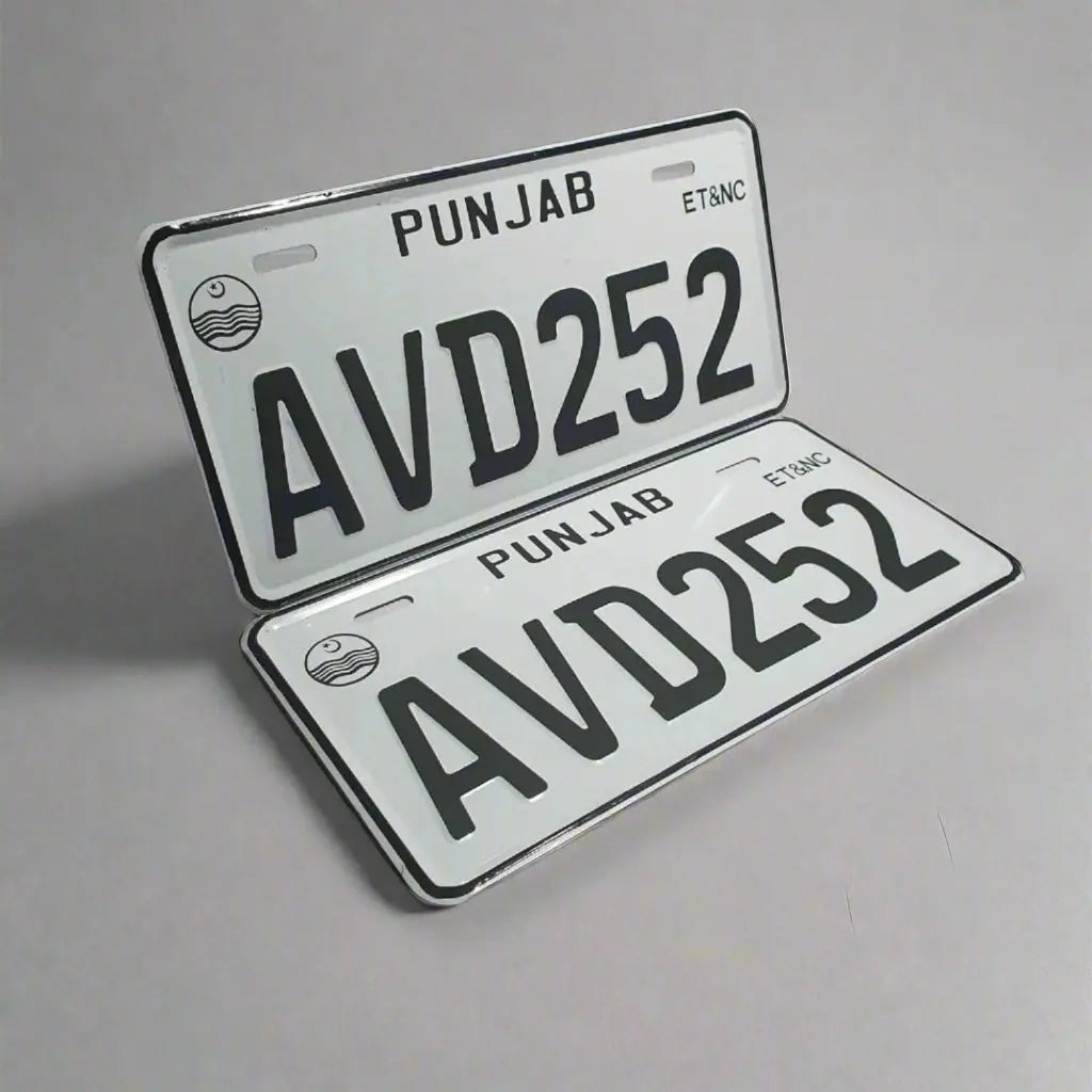 All Punjab Embossed Replica Number Plate - Marif Creations