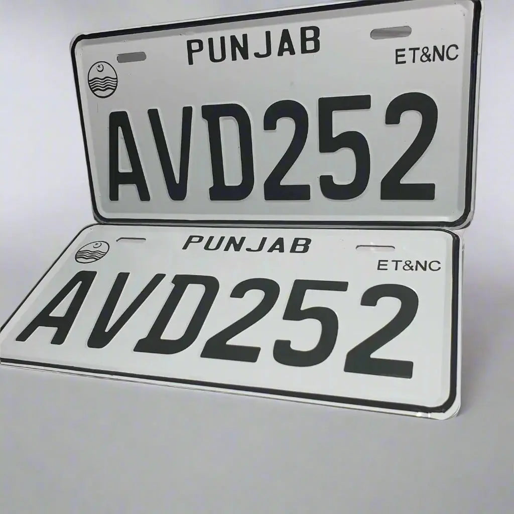 All Punjab Embossed Replica Number Plate - Marif Creations