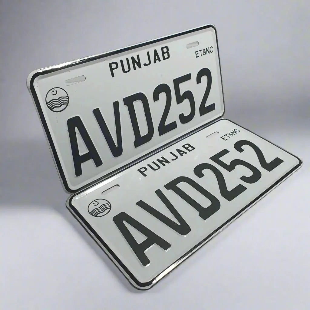 All Punjab Embossed Replica Number Plate - Marif Creations