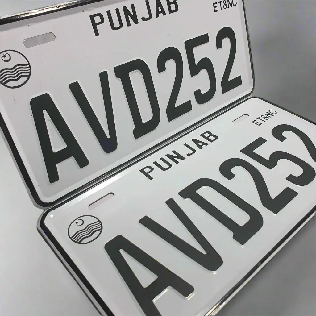 All Punjab Embossed Replica Number Plate - Marif Creations