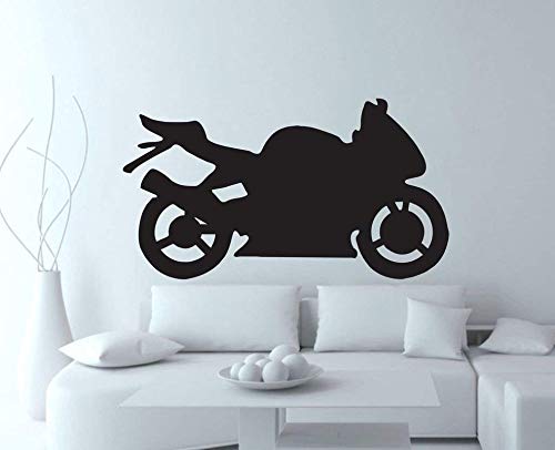 Sleek Sports Motorcycle Silhouette Wall Decal | Modern Bike Vinyl Art (Copy) Marif Creation