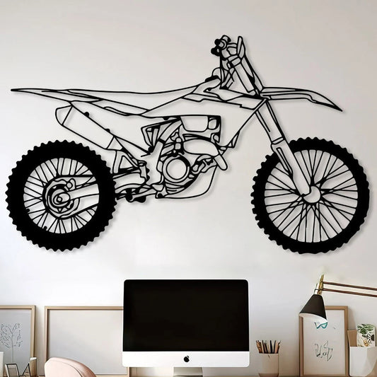 Detailed Motocross Dirt Bike Metal Wall Art | Extreme Sports Garage Decor (Copy) Marif Creation