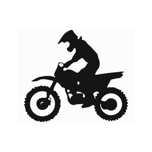 Classic Motocross Dirt Bike Rider Wall Decal | Extreme Sports Vinyl Art (Copy) Marif Creation