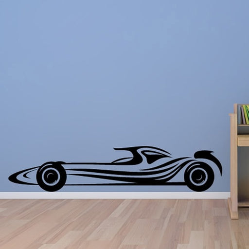 Dynamic Race Car Silhouette Vinyl Wall Decal | Speed & Style Wall Art Marif Creation