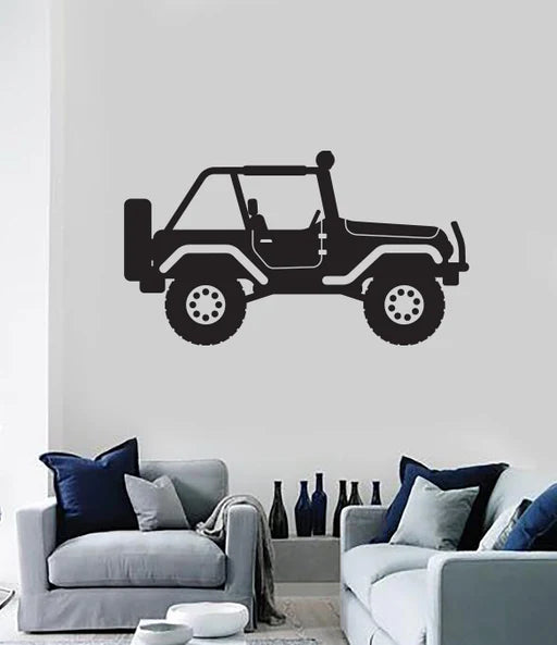 Off-Road Jeep Vehicle Wall Decal | Adventure Car Vinyl Sticker Marif Creation
