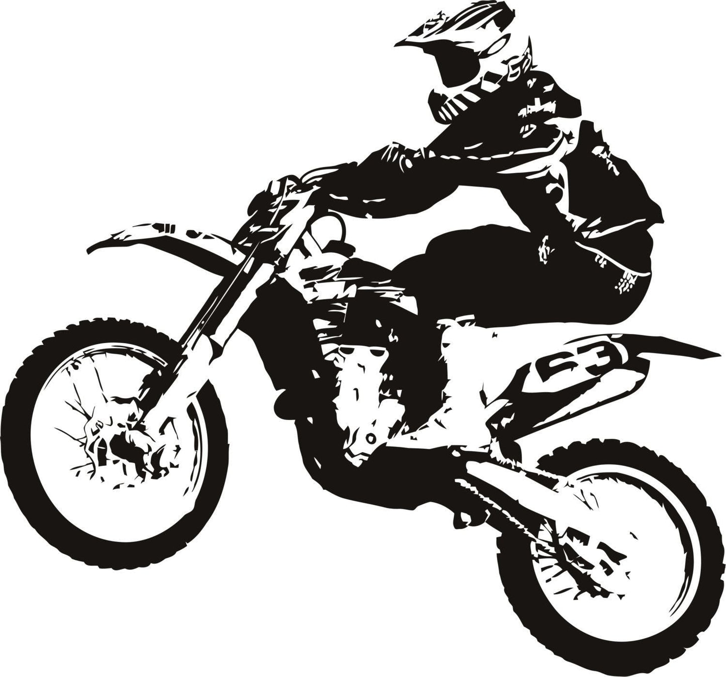 Suzuki GSX-R Racing Motorcycle Wall Decal | High-Performance Sports Bike Vinyl Art Marif Creation