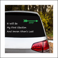 PPP Political Car Sticker – Back Screen Vinyl Decal Marif Creations