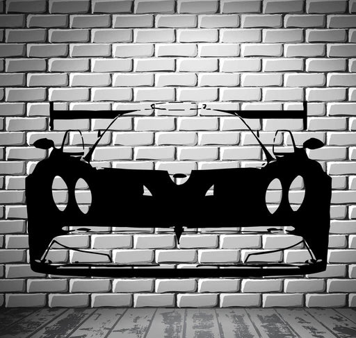 Luxury Sports Car Silhouette Vinyl Wall Decal | Hypercar Wall Art Marif Creation