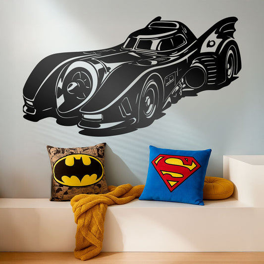 Iconic Batmobile Silhouette Wall Decal | Batman's Car Vinyl Art for Superhero Fans (Copy) Marif Creation