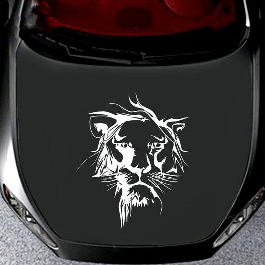 Fierce Lion Car Sticker – Body Side, Hood & Skirt Vinyl Decal