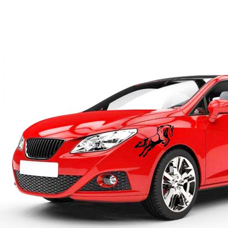 Horse Jumping Car Sticker – Elegant Vinyl Decal for Cars Marif Creations