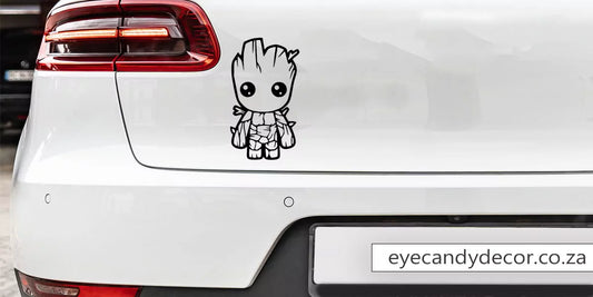 Baby Groot Car Sticker – Cute Vinyl Decal for Cars