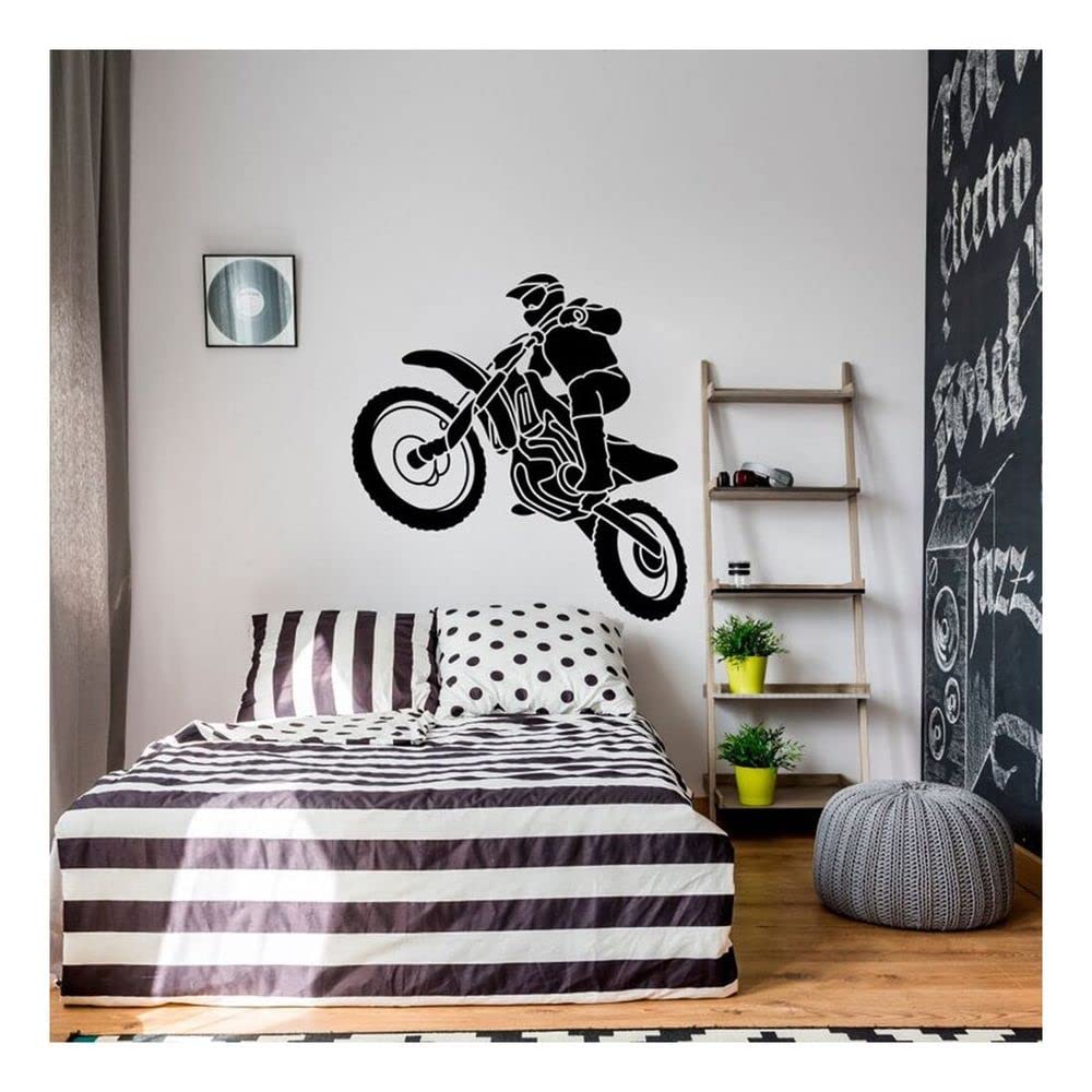 Epic Motocross Dirt Bike Rider Jump Wall Decal | Extreme Sports Room Decor (Copy) Marif Creation
