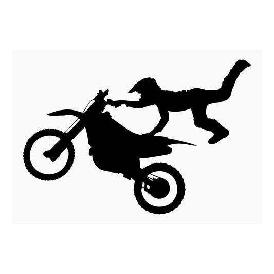 Freestyle Motocross Rider Wall Decal | Extreme Stunt Dirt Bike Vinyl Art (Copy) Marif Creation