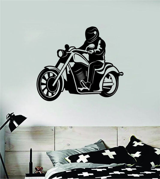 Motorcycle Wall Decal – V4 Moto Bike Sticker Vinyl Art for Bedroom & Room Décor | marifcreation.com Marif Creations