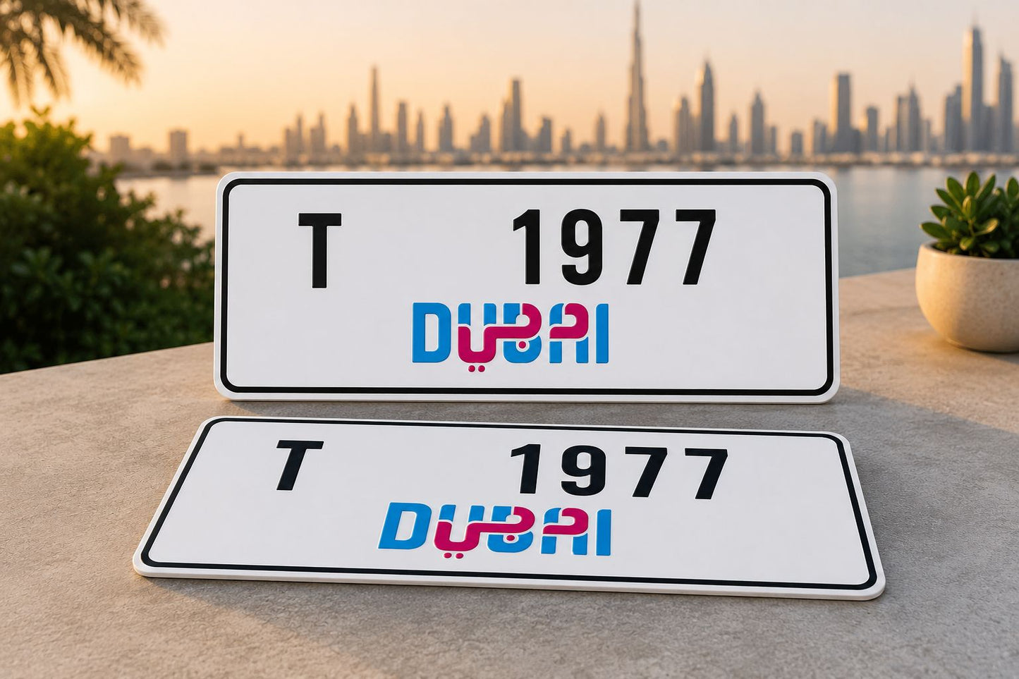 Dubai Style Acrylic Plates For Car My Store