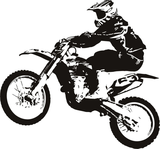 Suzuki GSX-R Racing Motorcycle Wall Decal | High-Performance Sports Bike Vinyl Art Marif Creation