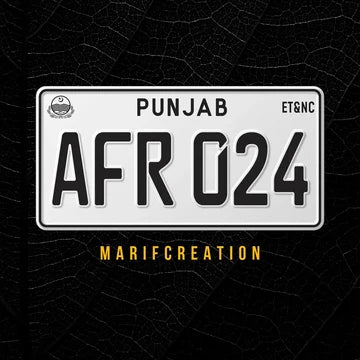 Upper Side Embossed Replica Number Plates For Car - Pack of 2 Marif Creations