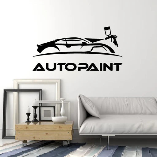 Auto Paint Shop Wall Decal | Custom Car Garage Vinyl Art Marif Creation