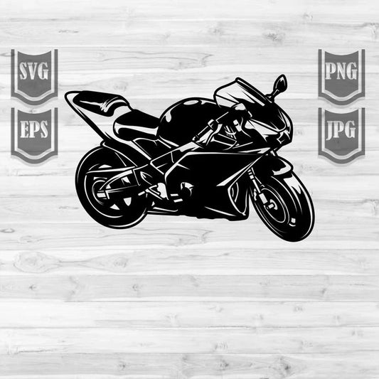 Yamaha YZF-R6 Sport Bike Wall Decal | Premium Vinyl Motorcycle Art Marif Creation