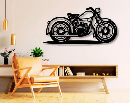 Classic Cruiser Motorcycle Metal Wall Art | Modern Industrial Home Decor (Copy) Marif Creation